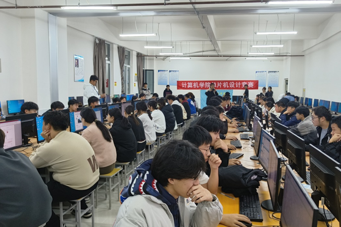 计算机学院学生参加单片机设计竞赛